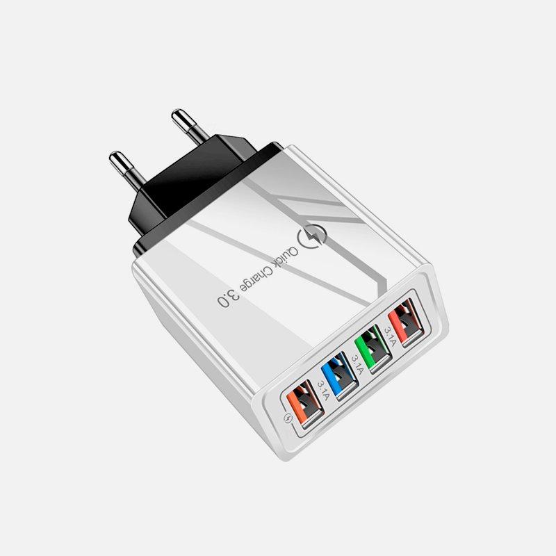 29 QUICK CHARGE 4-USB WALL CHARGER